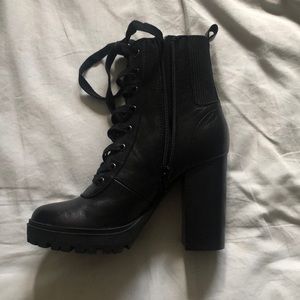 Steve Madden heel combat boots